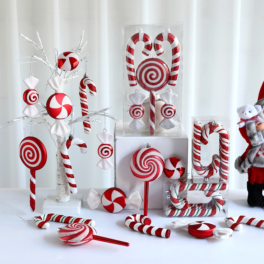 1box Christmas Candy Cane Hanging Ornament White Red Lollipop Cane Pendant Xmas Tree Home Party New Year Christmas Decor 2023
1box Christmas Candy Cane Hanging Ornament White Red Lollipop Cane Pendant Xmas Tree Home Party New Year Christmas Decor 2023