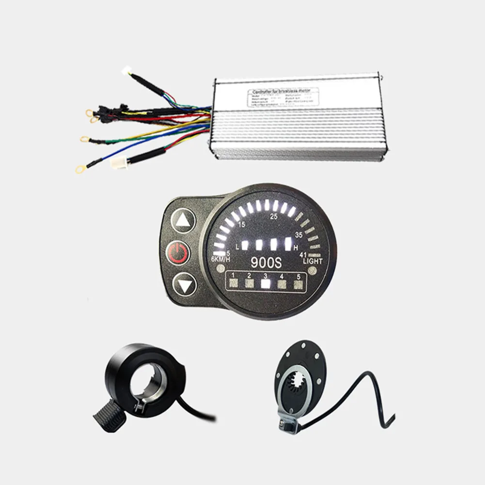 E-Bike KT 36V/48V 1000W 30A Controller+control System LED900S Display+8 Sensor+Thumb Throttle For KT Series Electric Bicycles
E-Bike KT 36V/48V 1000W 30A Controller+control System LED900S Display+8 Sensor+Thumb Throttle For KT Series Electric Bicycles
