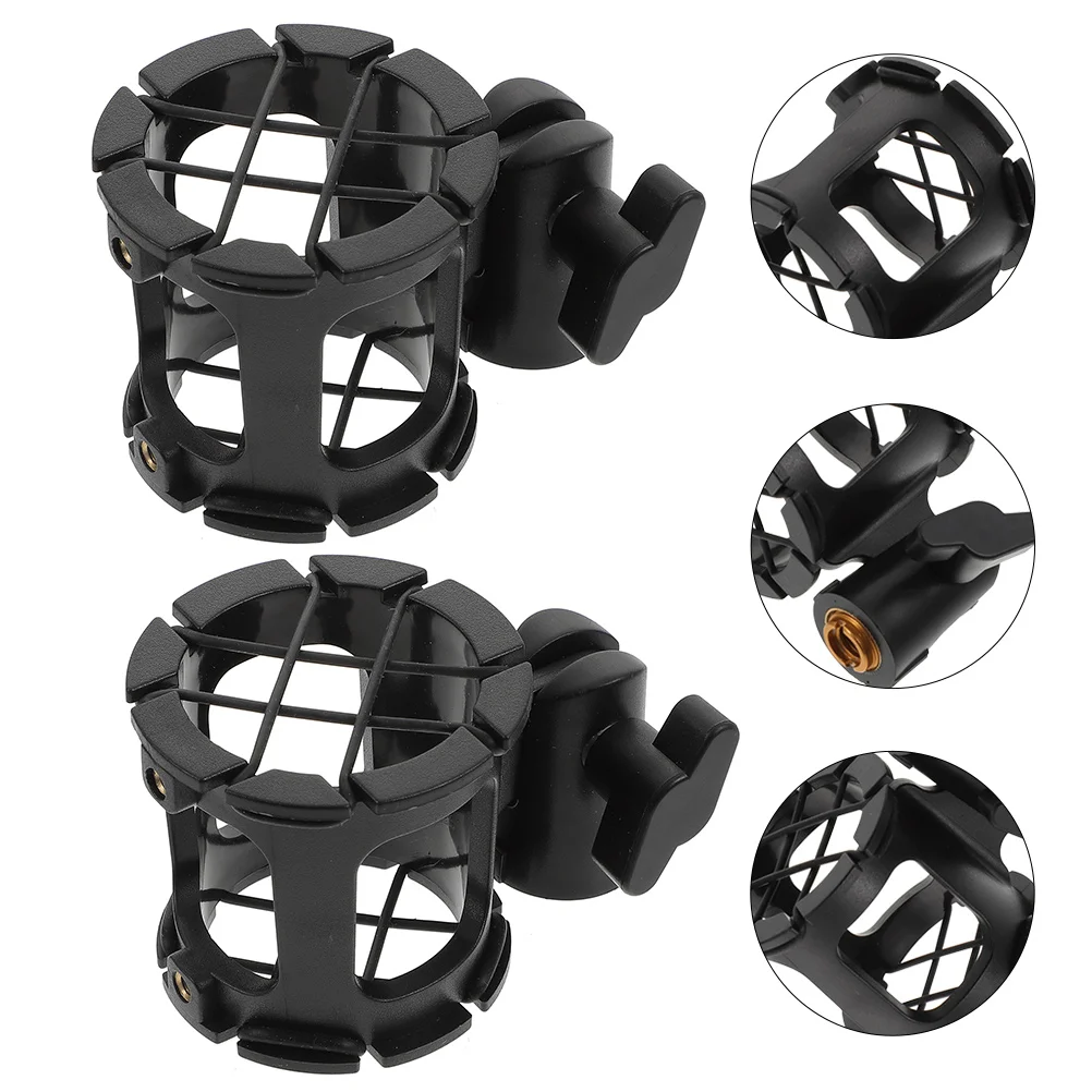 2Pcs Microphone Holder Clips Microphone Shockmounts Microphone Shake-proof Mounts for Anchor Outdoor Indoor
2Pcs Microphone Holder Clips Microphone Shockmounts Microphone Shake-proof Mounts for Anchor Outdoor Indoor