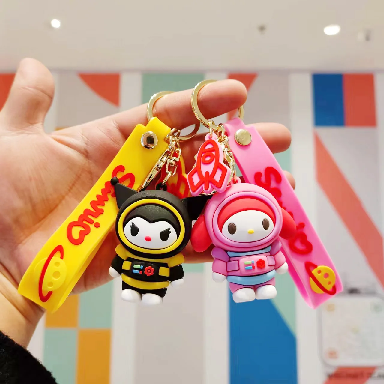 Sanrioed Kuromi Melody Cinnamoroll Astronaut Series Keychain Kawaii Cartoon Anime Creative Car Bag Ornament Pendant Accessories
Sanrioed Kuromi Melody Cinnamoroll Astronaut Series Keychain Kawaii Cartoon Anime Creative Car Bag Ornament Pendant Accessories