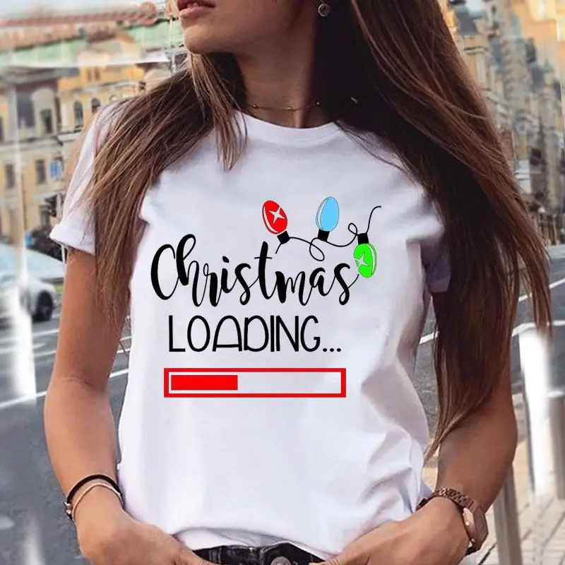 Women Letters Clothing 90s Trend Holiday Merry Christmas New Year Print Cartoon Shirt Female Tshirt T-Shirts Graphic Top Tee
Women Letters Clothing 90s Trend Holiday Merry Christmas New Year Print Cartoon Shirt Female Tshirt T-Shirts Graphic Top Tee