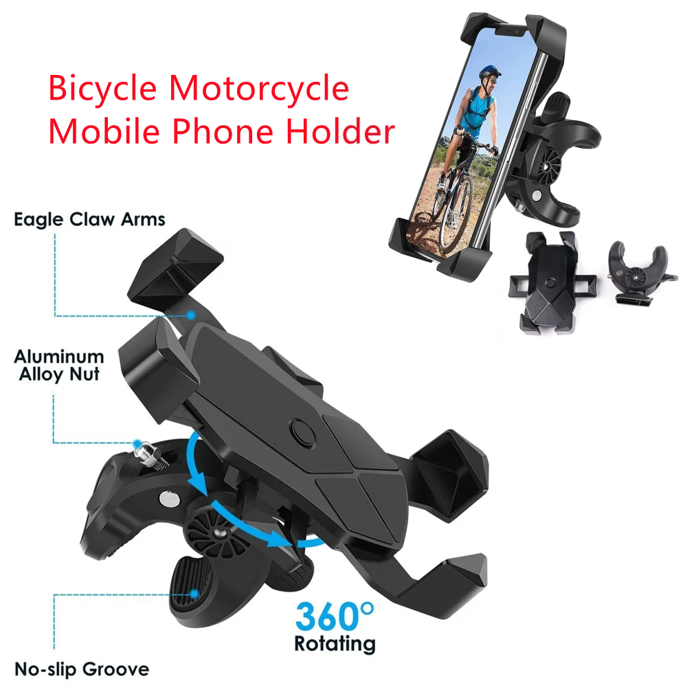 Bicycle Mobile Phone Holder Motorcycle Handlebar Bracket Bike Motorcycle Cell phone Stand Anti-shock Protection Adjustable Black
Bicycle Mobile Phone Holder Motorcycle Handlebar Bracket Bike Motorcycle Cell phone Stand Anti-shock Protection Adjustable Black