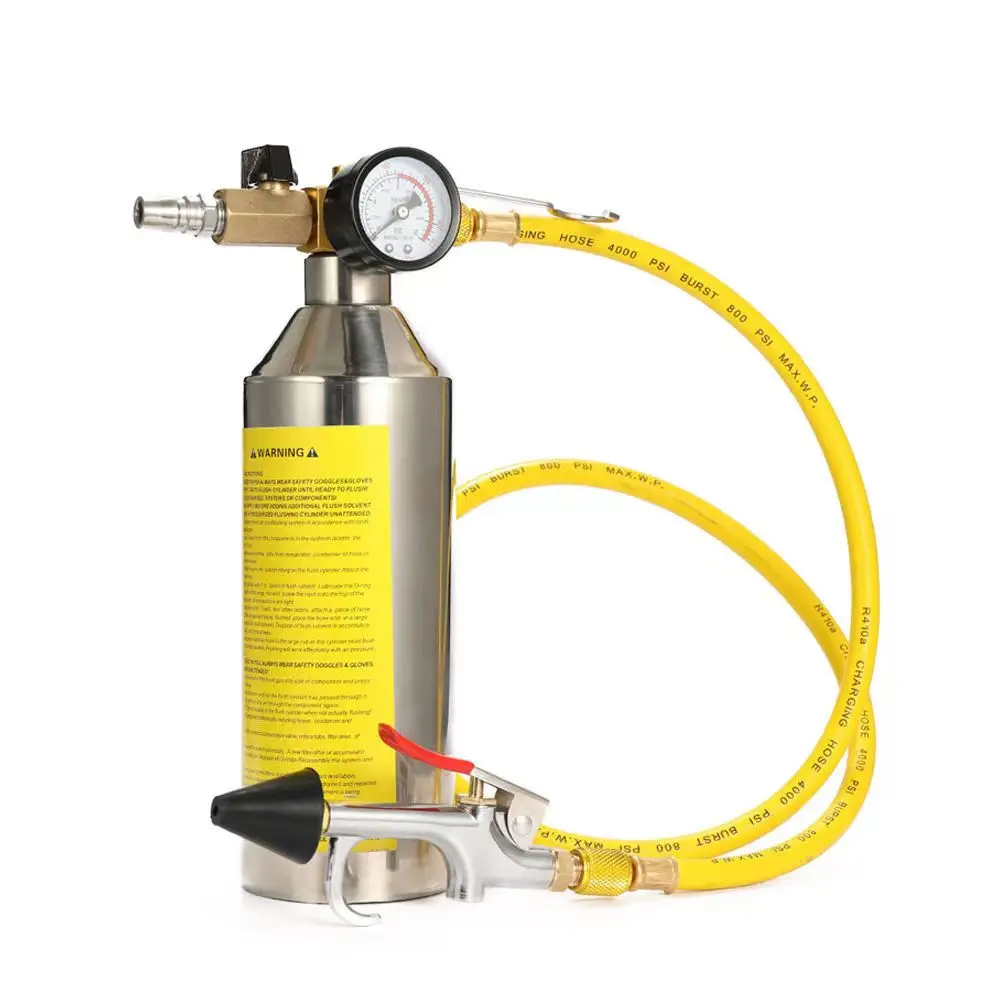 Flushing Tool For A/C System Of Automobile Air Conditioning Pipeline Cleaning Tank
Flushing Tool For A/C System Of Automobile Air Conditioning Pipeline Cleaning Tank