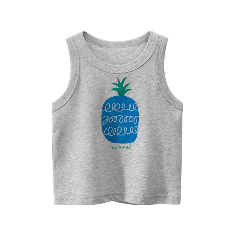 2022 Summer Kids Girls Baby T Shirt Pear Pineapple Print Sleeveless Vest Cotton Boys Children O-neck T-Shirts Tops Clothing 10Y
2022 Summer Kids Girls Baby T Shirt Pear Pineapple Print Sleeveless Vest Cotton Boys Children O-neck T-Shirts Tops Clothing 10Y