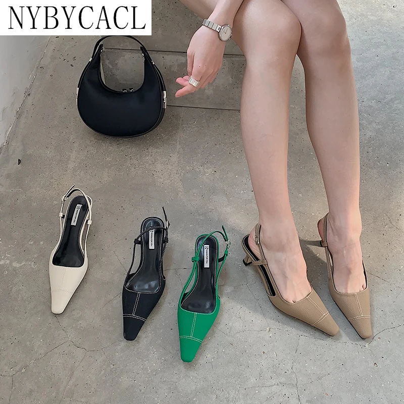 2022 Spring Woman Heel Slingback Sandals Women Fashion Ankle Strap Ladies Elegant Pointed Toe Shoes sandalias de mujer New sexy
2022 Spring Woman Heel Slingback Sandals Women Fashion Ankle Strap Ladies Elegant Pointed Toe Shoes sandalias de mujer New sexy