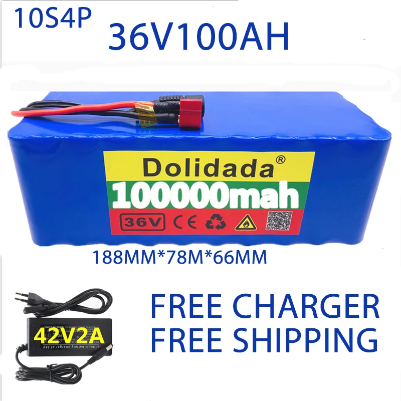 Free shipping 36V battery 10S4P 100Ah battery pack 1000W high power battery 42V 100000mAh Ebike electric bike BMS+42V2ACharger
Free shipping 36V battery 10S4P 100Ah battery pack 1000W high power battery 42V 100000mAh Ebike electric bike BMS+42V2ACharger