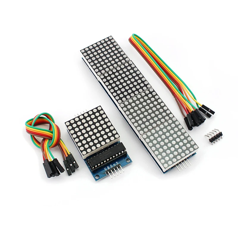 1pcs Dot Matrix Module Control Single Chip Microcomputer Module MAX7219 4-in-1 Display 5P Line Electronic Parts
1pcs Dot Matrix Module Control Single Chip Microcomputer Module MAX7219 4-in-1 Display 5P Line Electronic Parts