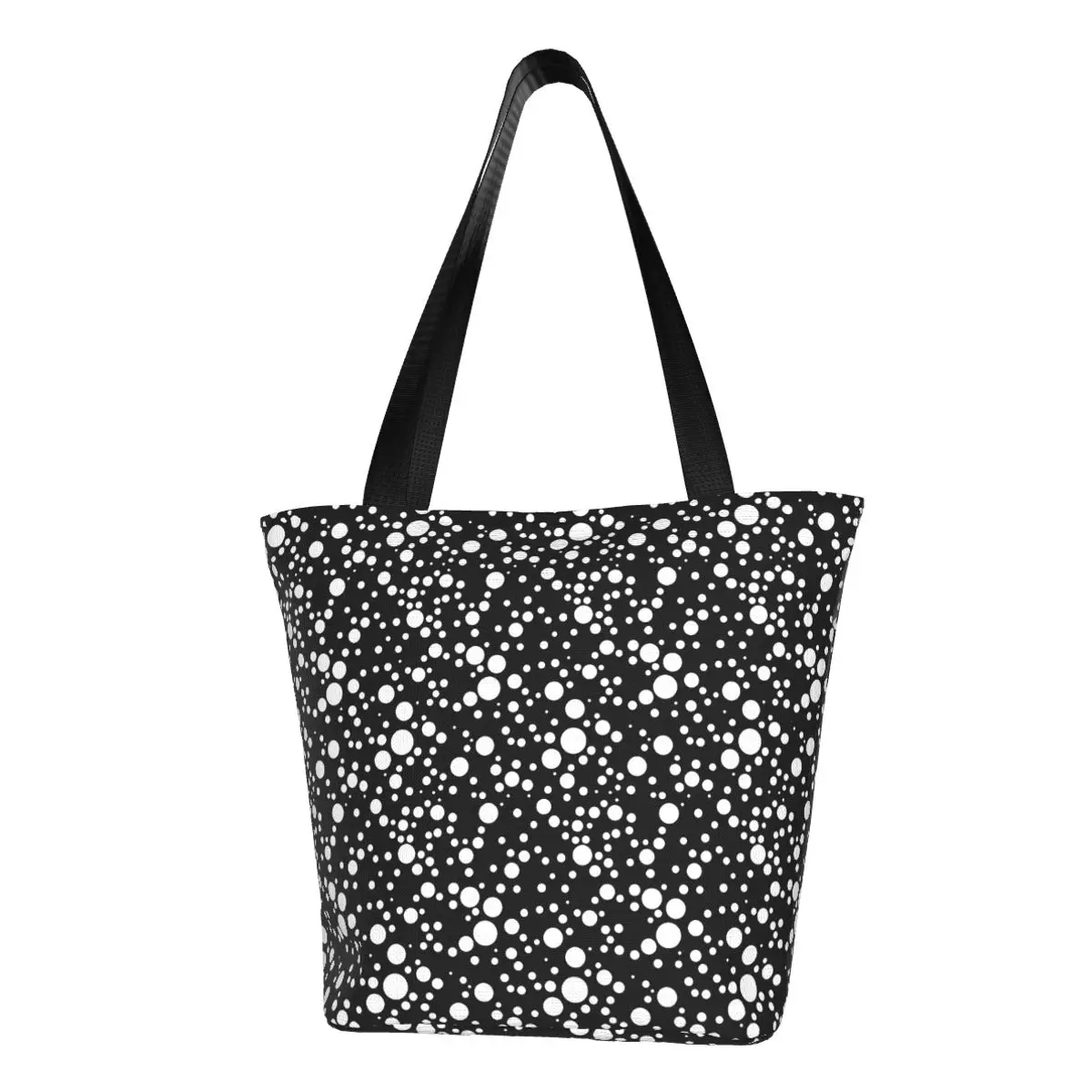 

Белая сумка-шоппер в горошек, винтажные сумки с принтом, Женская графическая Сумка-тоут, пляжная сумка через плечо из полиэстера в эстетике