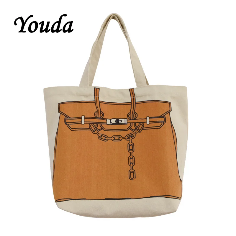Youda Original Design Fashion Printing Large Capacity Handbag Classic Style Ladies Shopping Bag Casual Simple Women's Tote
Youda Original Design Fashion Printing Large Capacity Handbag Classic Style Ladies Shopping Bag Casual Simple Women's Tote