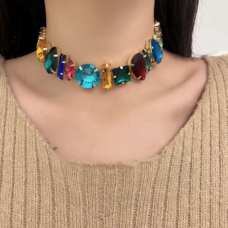 Romantic Necklaces Delicate Luxury Colorful Zirconia Neck Chain for Women Vintage Jewelry Charm Necklace Gorgeous Jewellery
Romantic Necklaces Delicate Luxury Colorful Zirconia Neck Chain for Women Vintage Jewelry Charm Necklace Gorgeous Jewellery