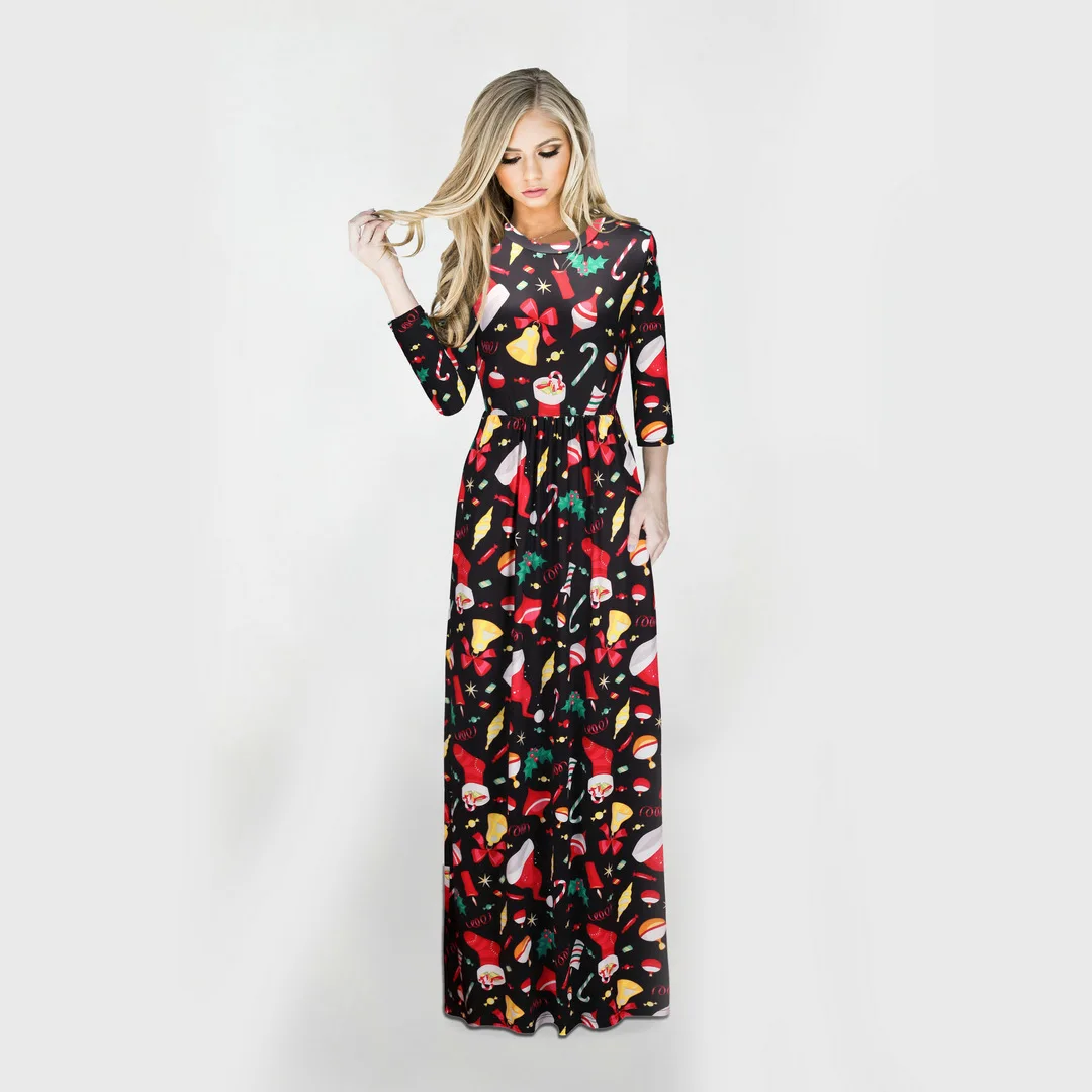 Elegant Christmas Dress Long Sleeves Waist Winter Women Dress Casual Vintage Female Clothing Xmas New Year Costume
Elegant Christmas Dress Long Sleeves Waist Winter Women Dress Casual Vintage Female Clothing Xmas New Year Costume