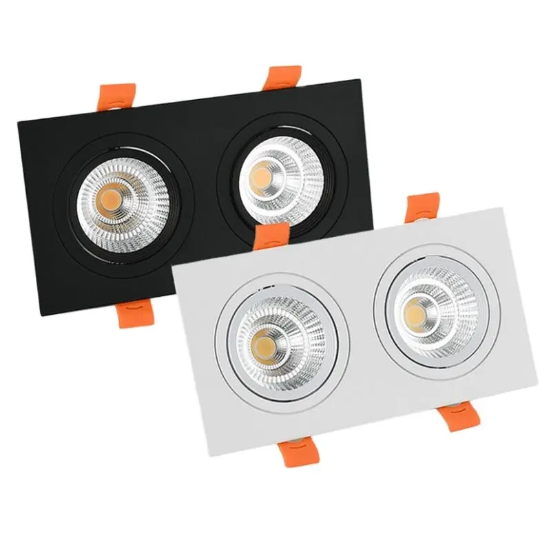 Double Square Dimmable Downlight COB Ceiling Spotlight 5W/7W/9W/12W Recessed Light Indoor Lighting living room bedroom hall
Double Square Dimmable Downlight COB Ceiling Spotlight 5W/7W/9W/12W Recessed Light Indoor Lighting living room bedroom hall