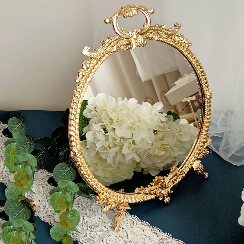Makeup Aesthetic Mirrors Vintage Vanity Round Cosmetic Mirror Luxury Dressing Table Bedroom Decorazioni Casa Kawaii Boho Decor
Makeup Aesthetic Mirrors Vintage Vanity Round Cosmetic Mirror Luxury Dressing Table Bedroom Decorazioni Casa Kawaii Boho Decor
