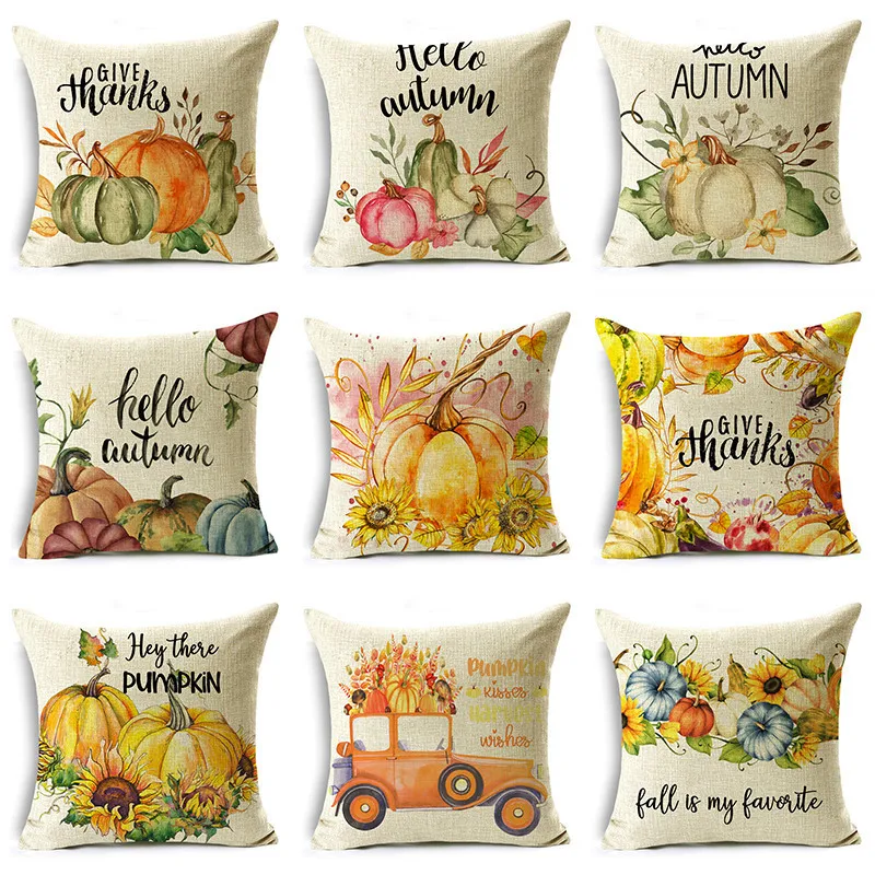 Pumpkin Autumn Leaves Cushion Cover Linen Pillowcase Decorative Home Couch 40cm/45cm and 50cm
Pumpkin Autumn Leaves Cushion Cover Linen Pillowcase Decorative Home Couch 40cm/45cm and 50cm