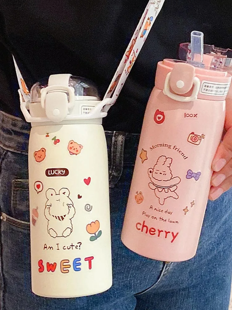 Cute Thermos Bottle Stainless Steel Water Bottle Portable Kid Cartoons Thermal Mug Coffee Tea Milk Travel Cup Gift Vacuum Flask
Cute Thermos Bottle Stainless Steel Water Bottle Portable Kid Cartoons Thermal Mug Coffee Tea Milk Travel Cup Gift Vacuum Flask