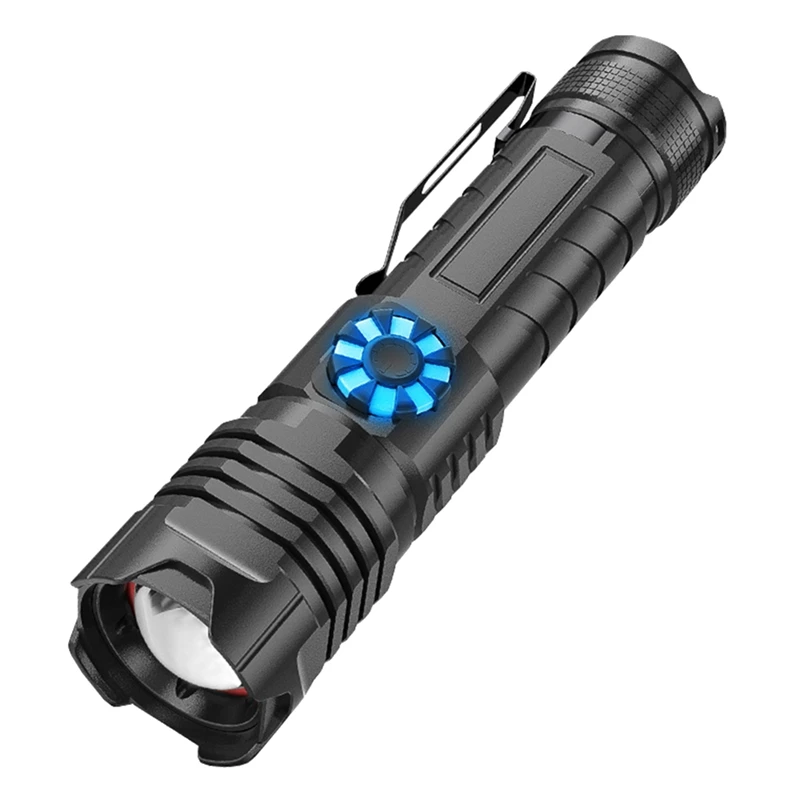 Новый обновленный XHP99 светодиодный фонарик высокой мощности, самый мощный яркий фонарик 18650 XHP99, перезаряжаемый фонарик
Новый обновленный XHP99 светодиодный фонарик высокой мощности, самый мощный яркий фонарик 18650 XHP99, перезаряжаемый фонарик