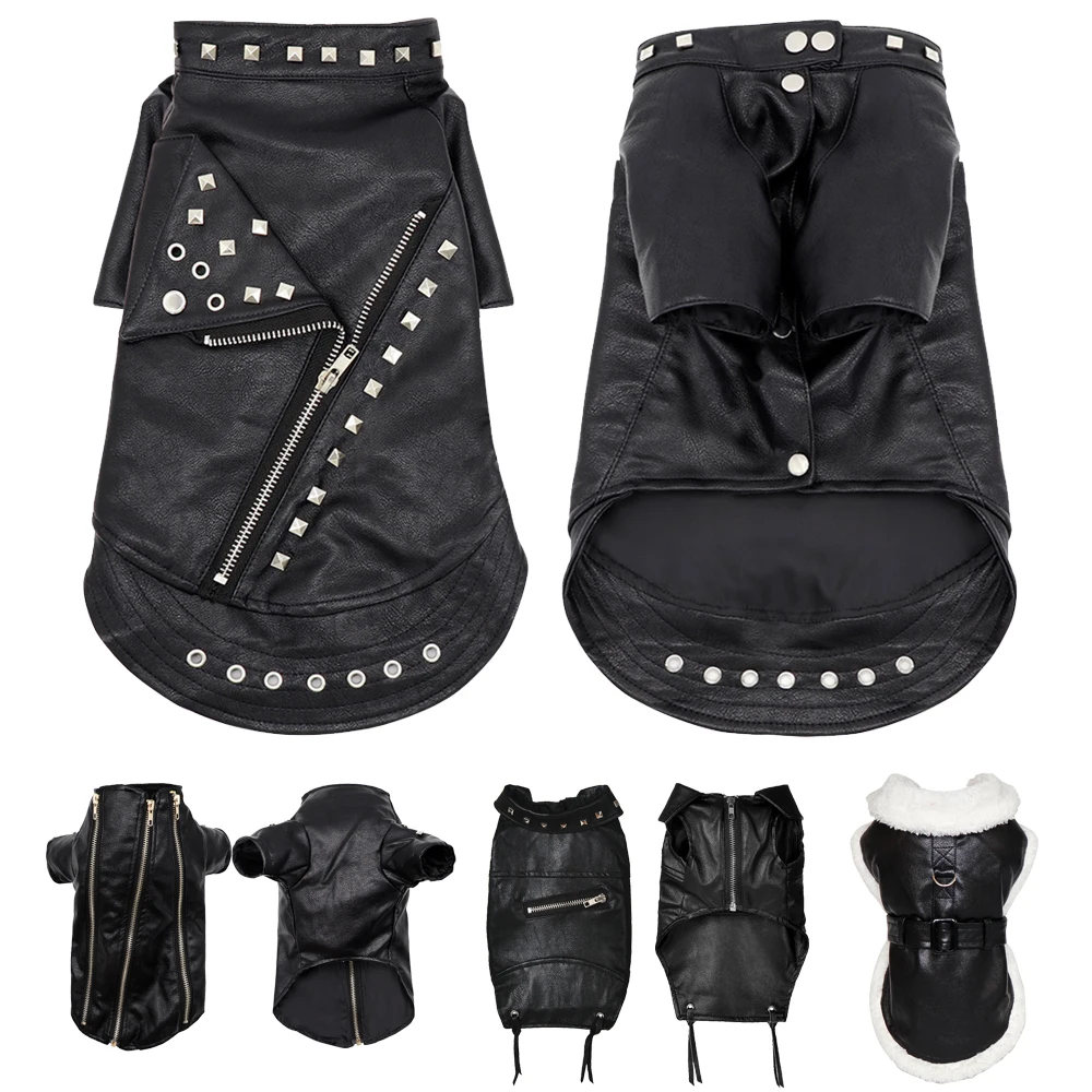 Cool Dog Leather Jacket Coat Warm Winter Pet Clothing Outfit French Bulldog Clothes Coats For Small Medium Dogs
Cool Dog Leather Jacket Coat Warm Winter Pet Clothing Outfit French Bulldog Clothes Coats For Small Medium Dogs