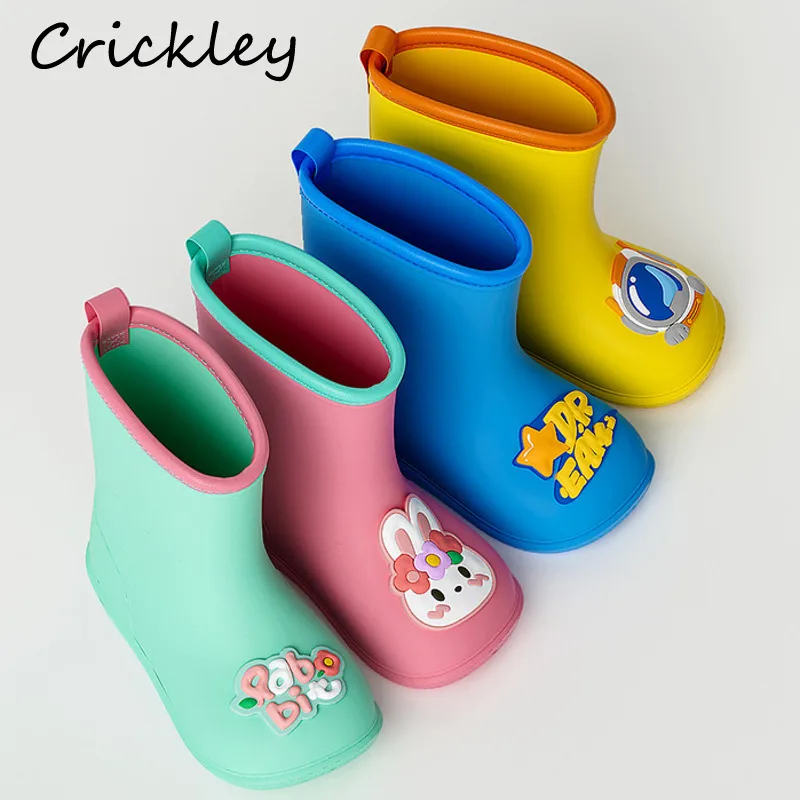 2022 Cartoon Children Rain Boots Rabbit Astronaut EVA Slip On Boys Girls Rainboots Soft Waterproof Anti Slip Kids Water Shoes
2022 Cartoon Children Rain Boots Rabbit Astronaut EVA Slip On Boys Girls Rainboots Soft Waterproof Anti Slip Kids Water Shoes