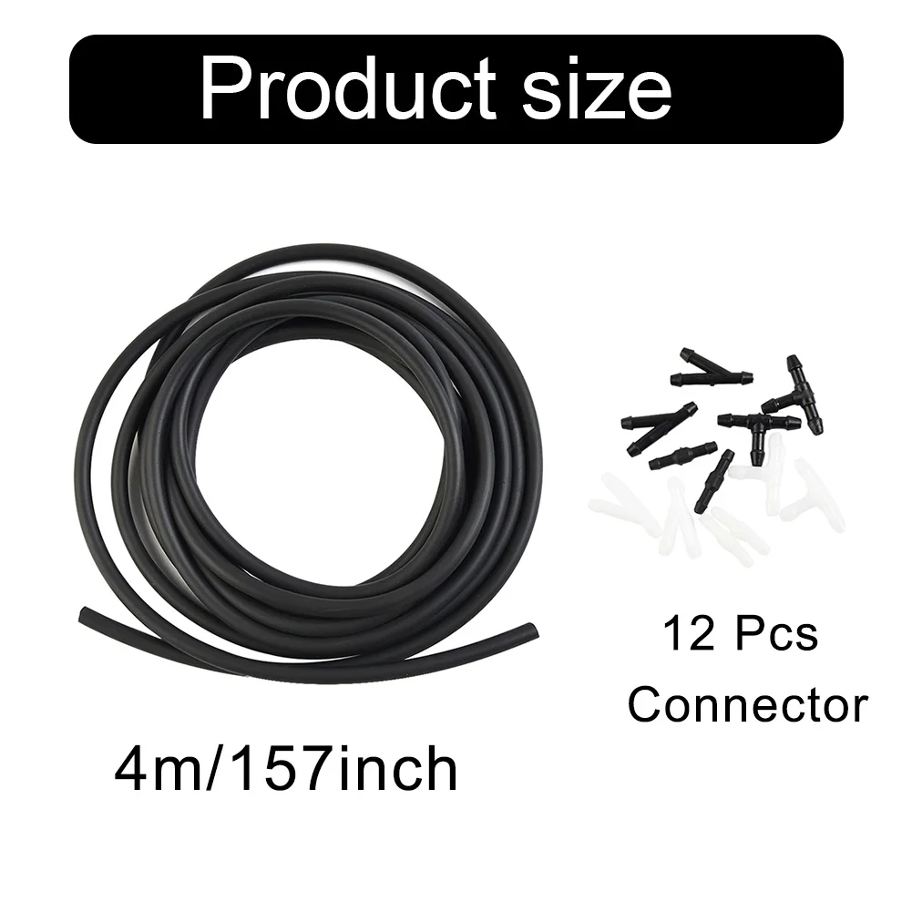 Washer Nozzle Hose 4M W/Connector 4M W/Connector Windshield Wiper Washer Nozzle Hose Kit Universal Fluid Tube Pipe
Washer Nozzle Hose 4M W/Connector 4M W/Connector Windshield Wiper Washer Nozzle Hose Kit Universal Fluid Tube Pipe
