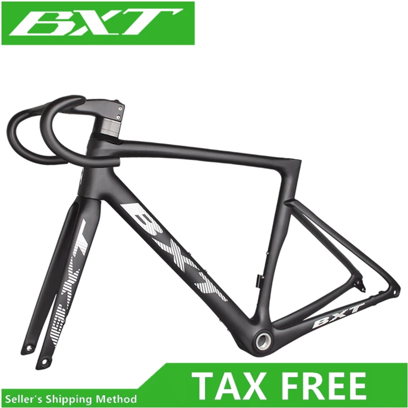 BXT New disc carbon road frame Bicycle Frameset T1000 700C EPS technology Fully Hidden Carbon Disc Brake FrameSet
BXT New disc carbon road frame Bicycle Frameset T1000 700C EPS technology Fully Hidden Carbon Disc Brake FrameSet