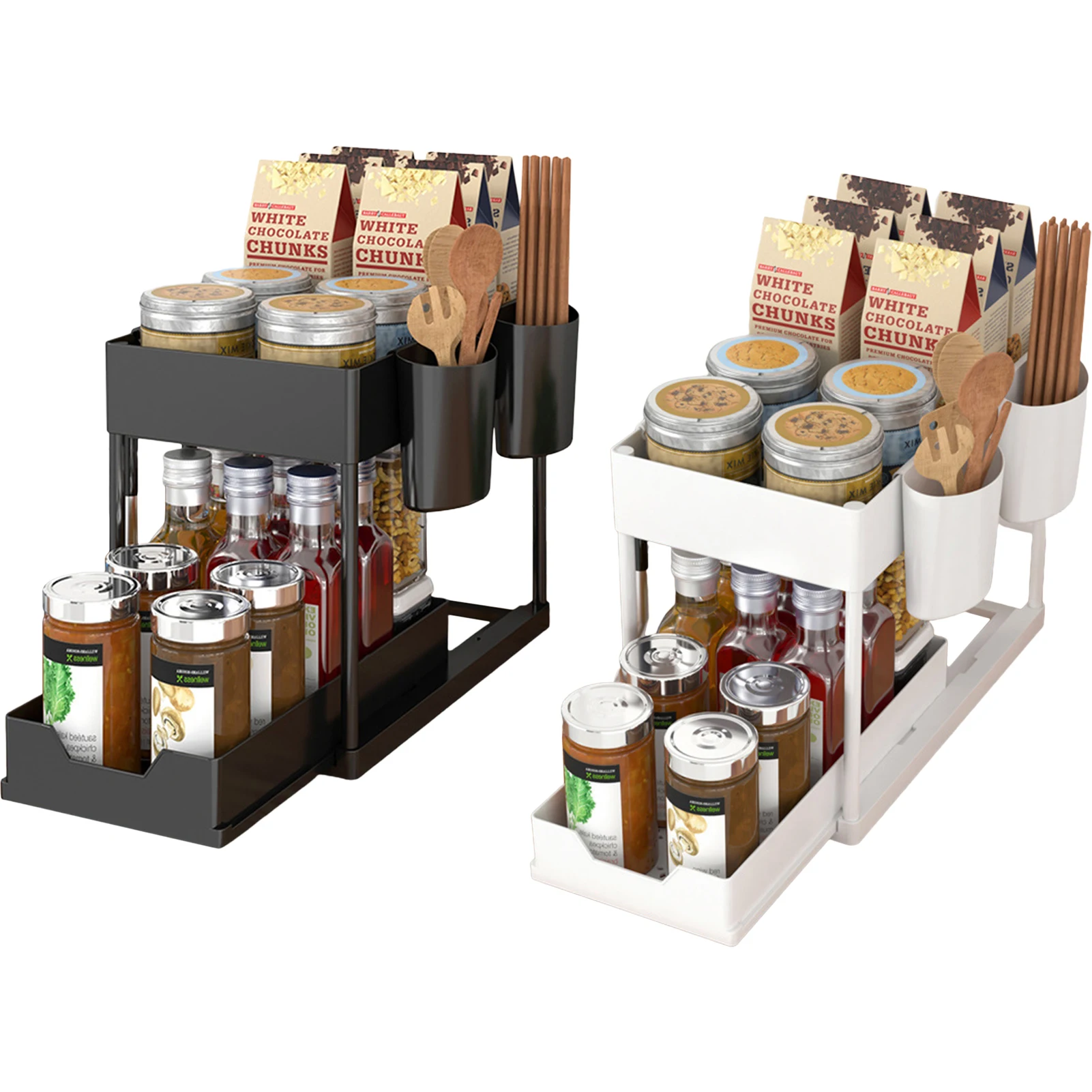 Pull Out Under Sink Cabinet Organizer 2-Tier Sliding Storage Drawer Basket Organizer For Kitchen Bathroom Multi-Purpose Sliding
Pull Out Under Sink Cabinet Organizer 2-Tier Sliding Storage Drawer Basket Organizer For Kitchen Bathroom Multi-Purpose Sliding