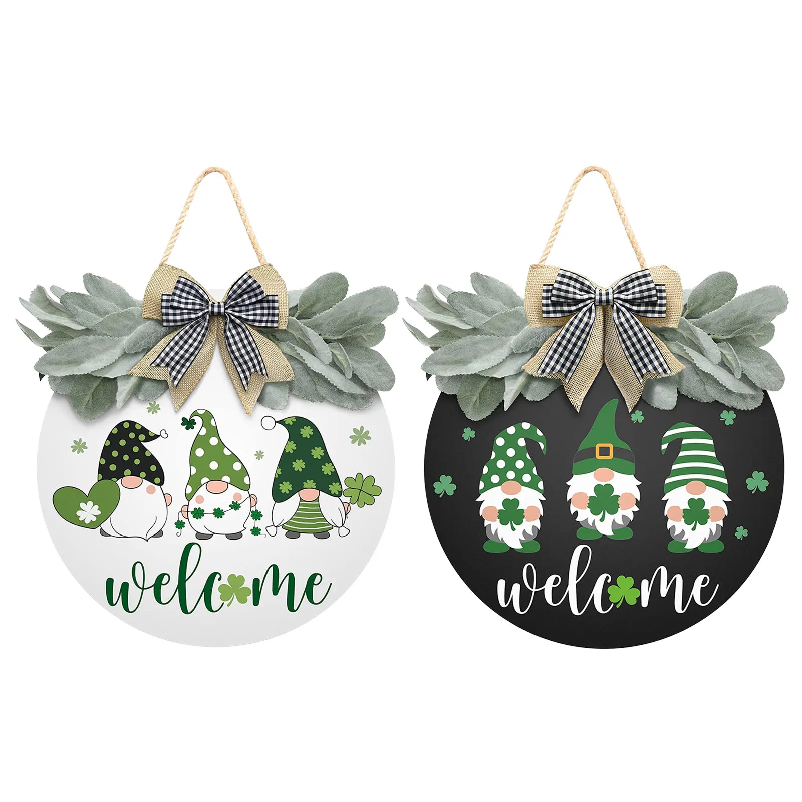 Welcome Sign Front Door Decorations St.Patrick's Day Wreath Hanger St Patrick Day Easter Spring Decor Home Porch Indoor
Welcome Sign Front Door Decorations St.Patrick's Day Wreath Hanger St Patrick Day Easter Spring Decor Home Porch Indoor