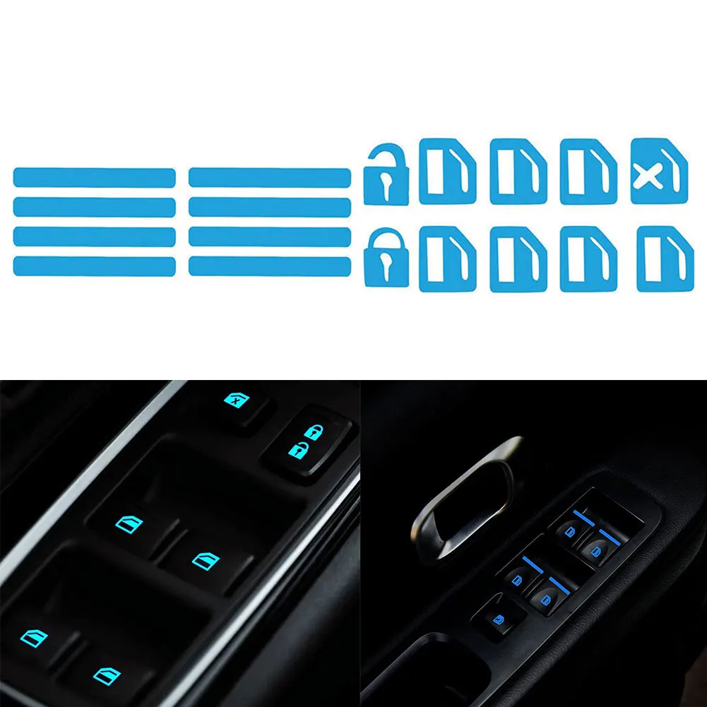 1pc Car Galss Switch Luminous Button Sticker PET Blue Door Galss Night Safety Stickers Car Interior Accessories
1pc Car Galss Switch Luminous Button Sticker PET Blue Door Galss Night Safety Stickers Car Interior Accessories