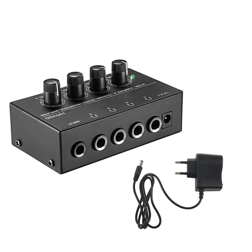 Hot Mini Stereo Headphone Amplifier HA400 4 Channels Ultra-Compact Audio Amplifier With Power Adapter EU US Plug Adapter
Hot Mini Stereo Headphone Amplifier HA400 4 Channels Ultra-Compact Audio Amplifier With Power Adapter EU US Plug Adapter