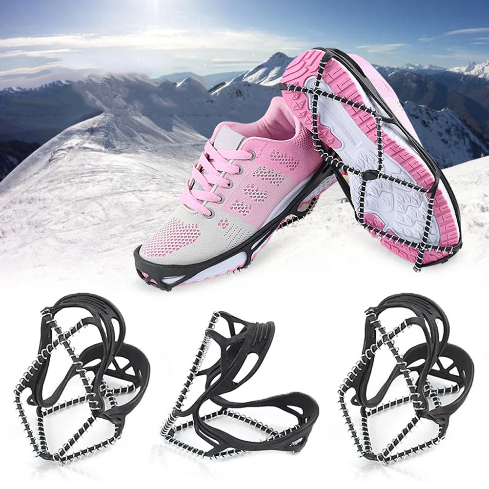 Ice Cleats Crampons Climbing Shoe Snow Shoes Traction Grips Snowfield Grip Cleat Stainless Steel Silicone Hiking Stud Grippers
Ice Cleats Crampons Climbing Shoe Snow Shoes Traction Grips Snowfield Grip Cleat Stainless Steel Silicone Hiking Stud Grippers