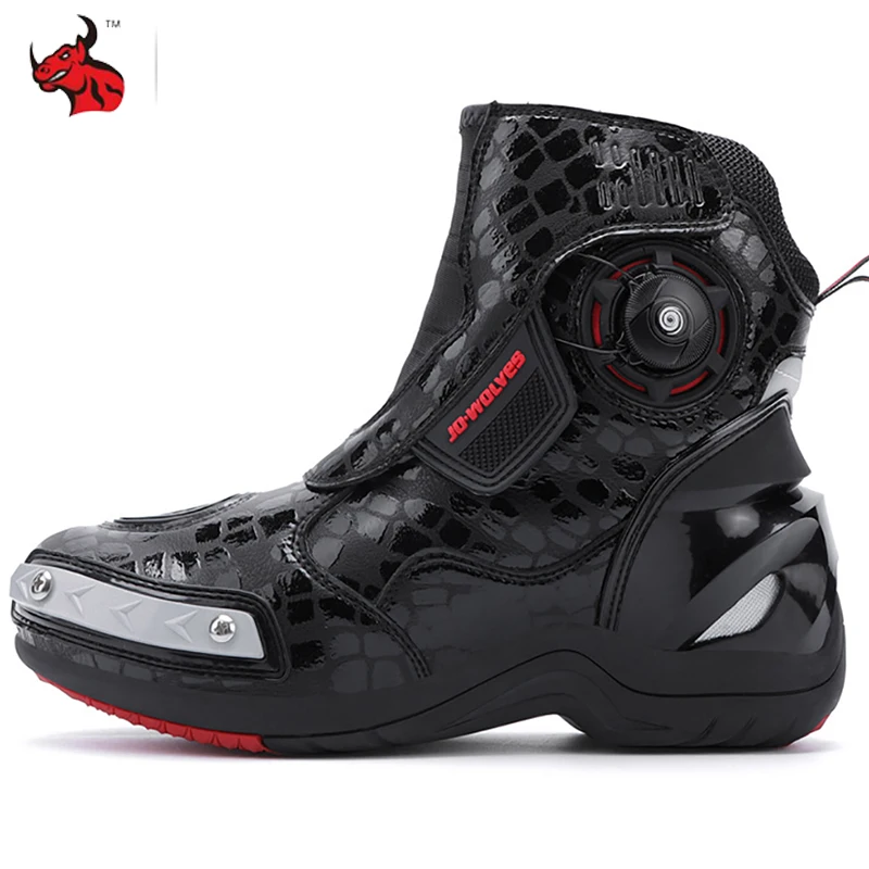 Motorcycle Boots Man Waterproof Studded Boots Hook and Loop Fasteners Wear-Resistant Motorcycle Shoes Anti-Slip Anti-Fall
Motorcycle Boots Man Waterproof Studded Boots Hook and Loop Fasteners Wear-Resistant Motorcycle Shoes Anti-Slip Anti-Fall