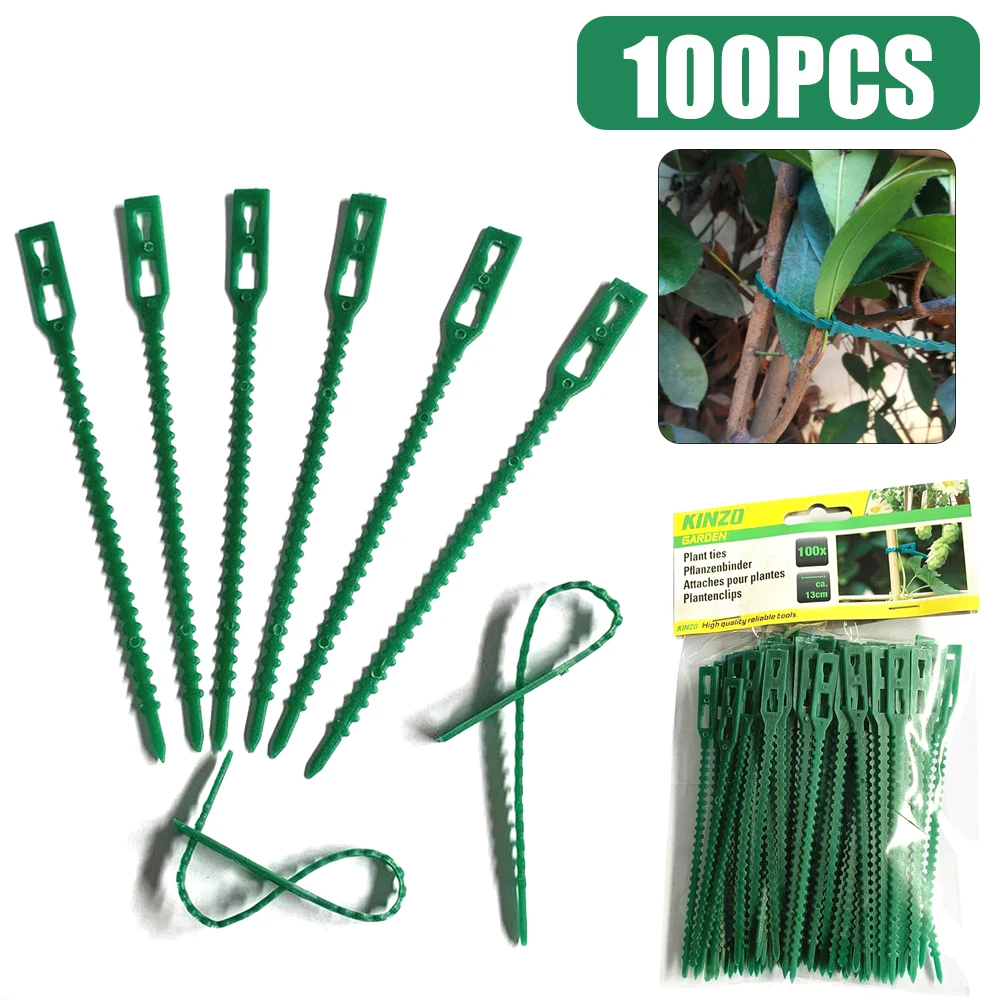 100PCS Reusable Garden Cable Ties Plant Support Shrubs Fastener Tree Locking Nylon Adjustable Plastic Cable Ties Tools
100PCS Reusable Garden Cable Ties Plant Support Shrubs Fastener Tree Locking Nylon Adjustable Plastic Cable Ties Tools
