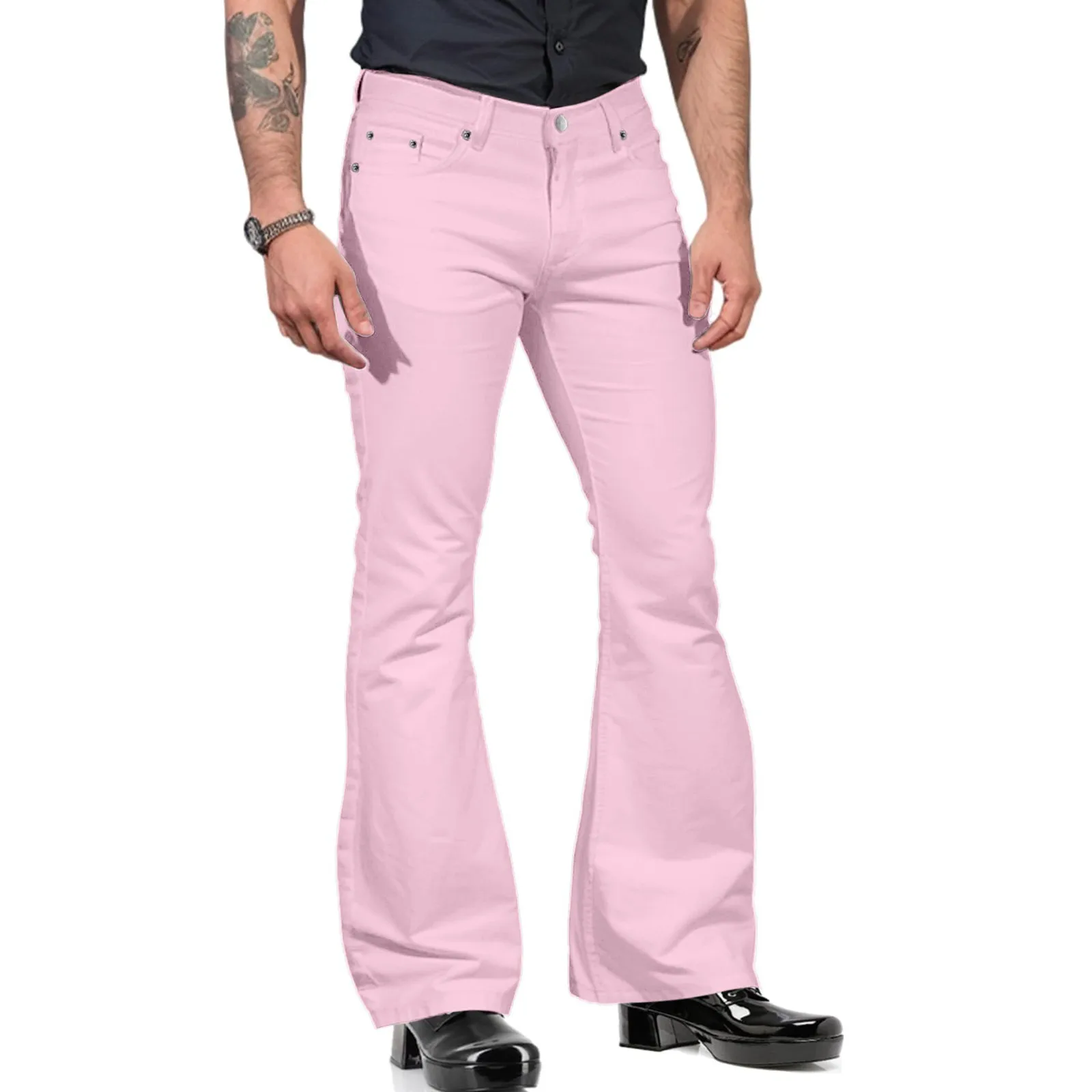 Fashion Mens Casual Solid Color Pocket Suit Pant Bell Bottoms Casual Pants Band 13 Cute h
Fashion Mens Casual Solid Color Pocket Suit Pant Bell Bottoms Casual Pants Band 13 Cute h