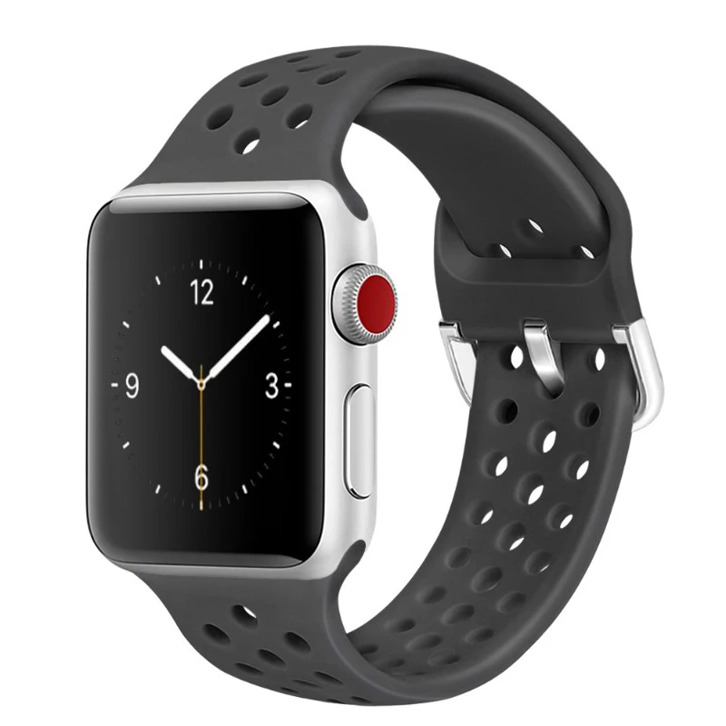 Compatible rubber Band for Apple Watch 4 5 6 SE 40mm 44mm Soft Silicone Breathable Strap for iWatch Series 5 4 3 2 1 38MM 42MM
Compatible rubber Band for Apple Watch 4 5 6 SE 40mm 44mm Soft Silicone Breathable Strap for iWatch Series 5 4 3 2 1 38MM 42MM