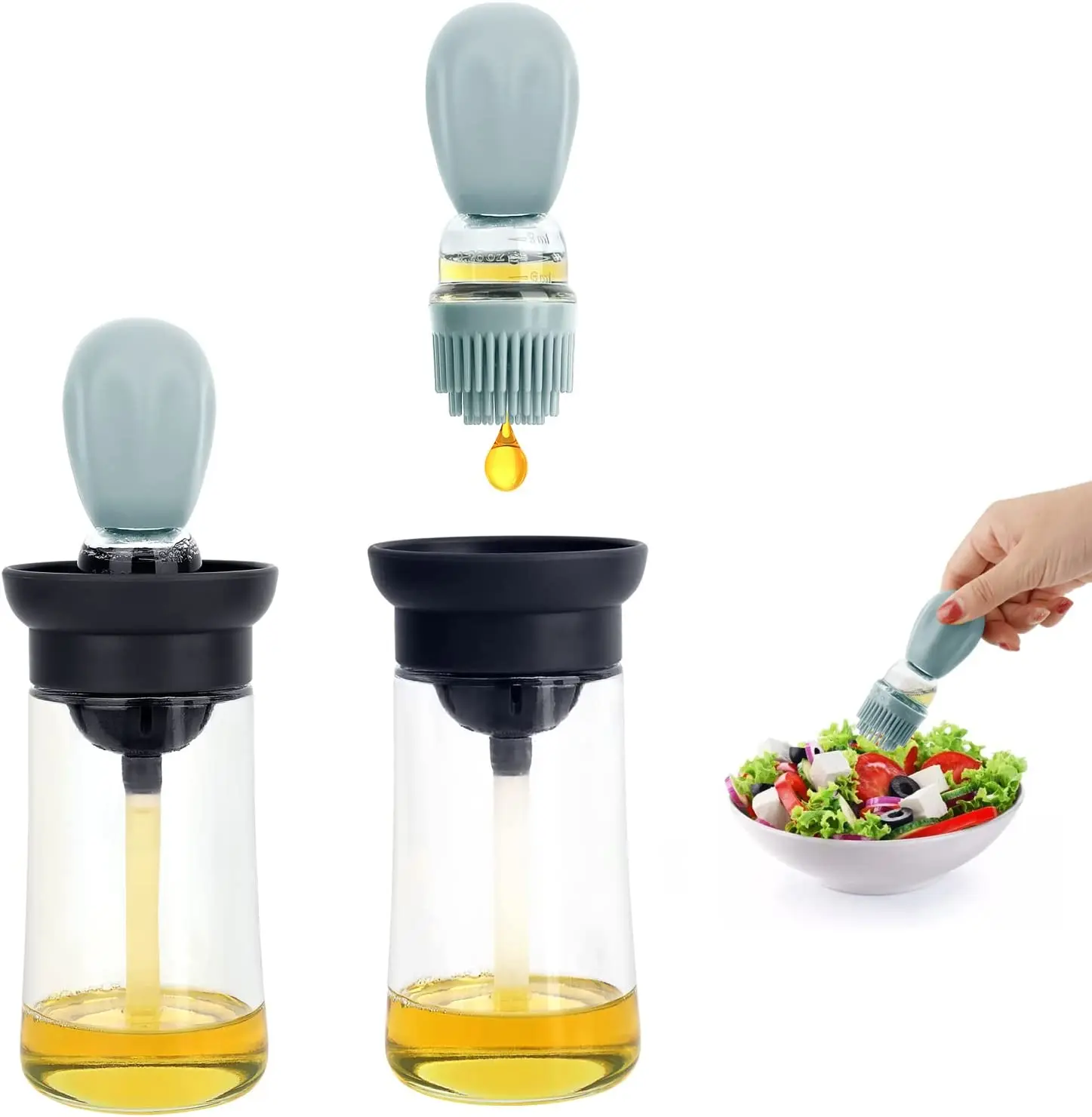 Kitchen Silicone Oil Bottle Oil Brush Baking Barbecue Grill Oil Brush Dispenser Pastry Steak Oil Brushes Kitchen Baking BBQ Tool
Kitchen Silicone Oil Bottle Oil Brush Baking Barbecue Grill Oil Brush Dispenser Pastry Steak Oil Brushes Kitchen Baking BBQ Tool
