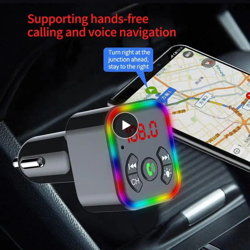Colorful Atmosphere Lights Car Fm Transmitter Noise Processing Multifunctional Car Bluetooth 5.0 Charger Voltage Detection 
Colorful Atmosphere Lights Car Fm Transmitter Noise Processing Multifunctional Car Bluetooth 5.0 Charger Voltage Detection