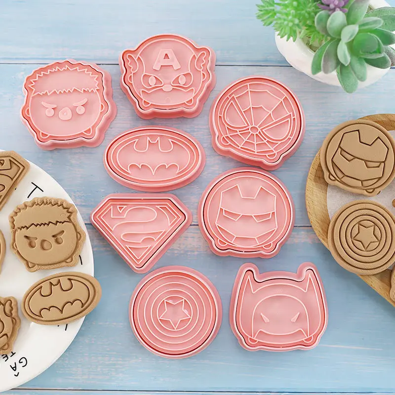 8Pcs/set Disney Anime Plastic Cookie Cutter Spiderman Biscuit Cutter 3D Cartoon Biscuit Molds Baking Tools Party DIY Decoration
8Pcs/set Disney Anime Plastic Cookie Cutter Spiderman Biscuit Cutter 3D Cartoon Biscuit Molds Baking Tools Party DIY Decoration