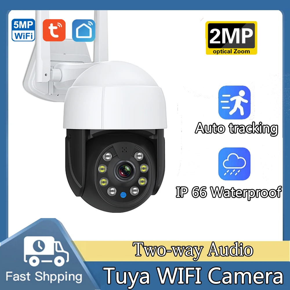 5-мегапиксельная купольная IP-камера Tuya с Wi-Fi и интеллектуальным ИИ-отслеживанием персонала, наружная домашняя сетевая видеонаблюдение, полноцветное наблюдение 
5-мегапиксельная купольная IP-камера Tuya с Wi-Fi и интеллектуальным ИИ-отслеживанием персонала, наружная домашняя сетевая видеонаблюдение, полноцветное наблюдение