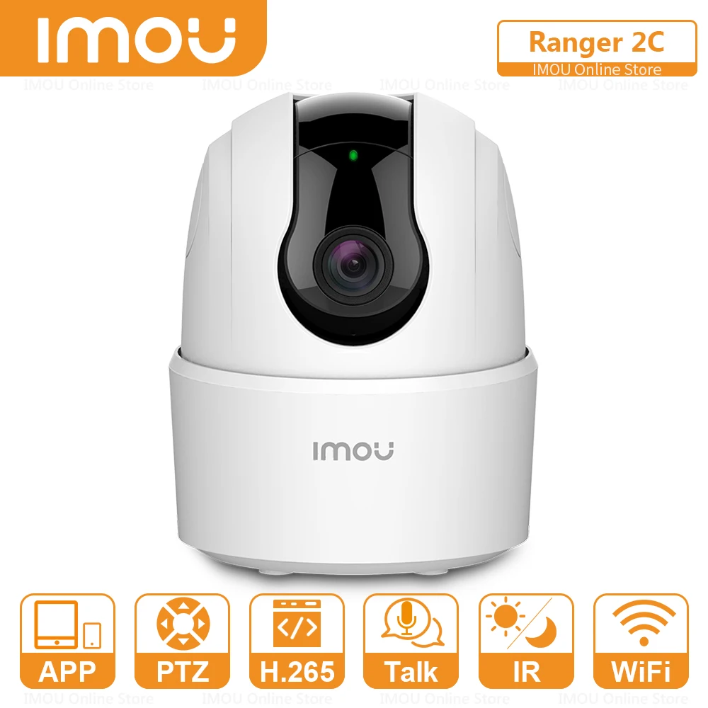 

Dahua Homeuse Pan&Tilt Wifi Ip Camera Imou Ranger 2C Abnormal Sound Detection Night Vision Privacy Mode Alarm Two-Way Audio Cam