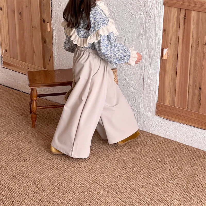 Children Clothes Spring Autumn New Girls Pants Casual Pants Solid Korea Elastic Waist LOOSE MID Full Length Pleated Kids Pants
Children Clothes Spring Autumn New Girls Pants Casual Pants Solid Korea Elastic Waist LOOSE MID Full Length Pleated Kids Pants