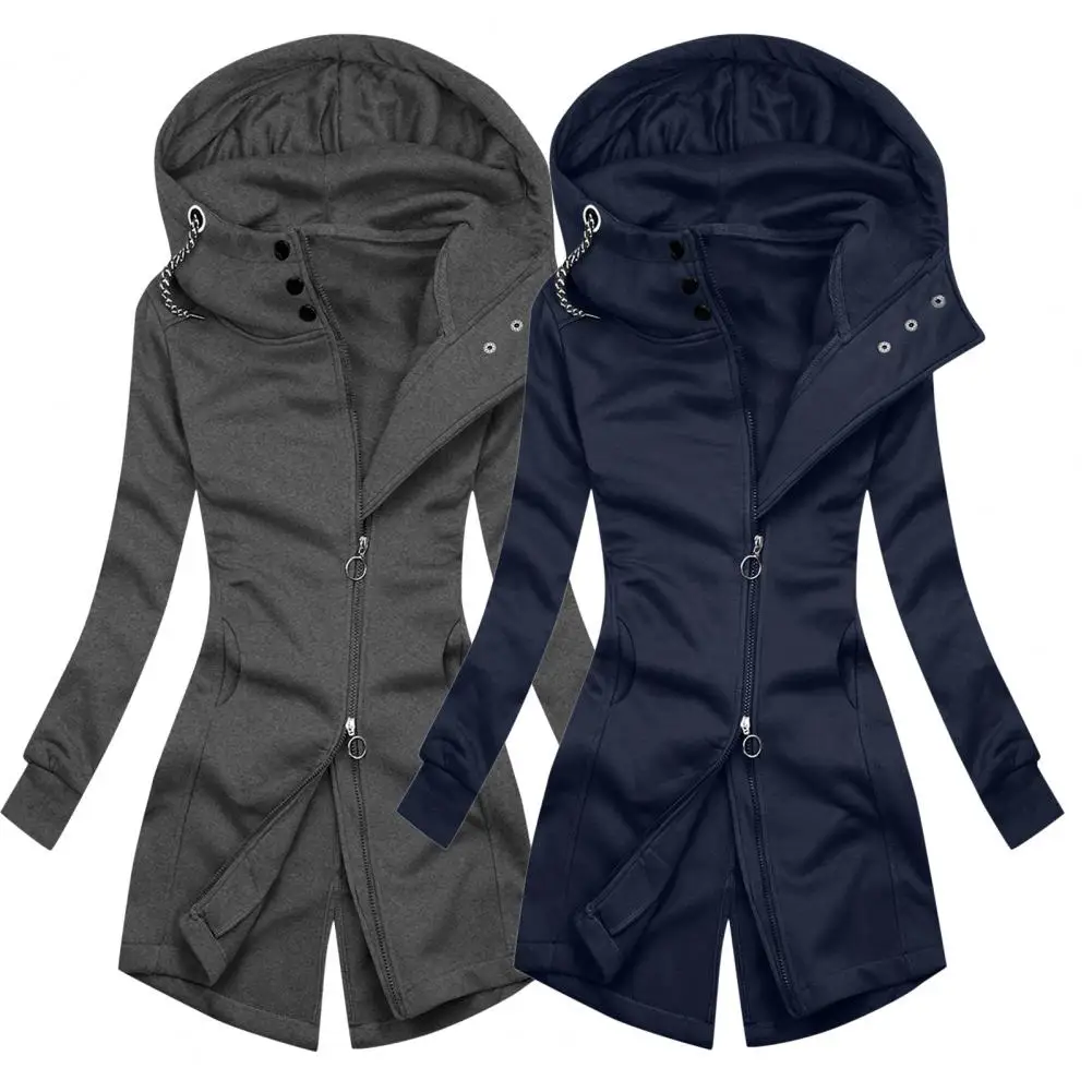 Women Coat Ladies Women Hoodie Autumn Winter Slim Fit Stylish Pure Color Long Hoodie
Women Coat Ladies Women Hoodie Autumn Winter Slim Fit Stylish Pure Color Long Hoodie