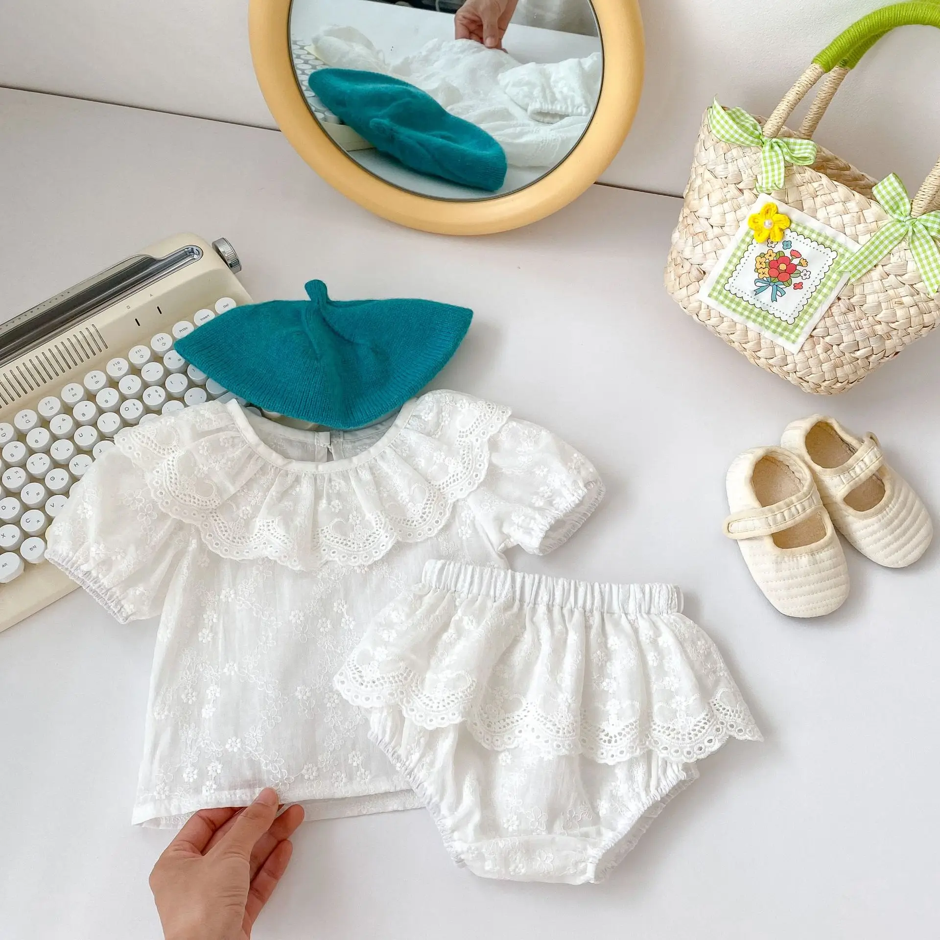 Newborn Baby Set for Girls Spring Summer Solid Floral Short Sleeve Top+Romper Infant Suits Kids Baby Children Clothing
Newborn Baby Set for Girls Spring Summer Solid Floral Short Sleeve Top+Romper Infant Suits Kids Baby Children Clothing