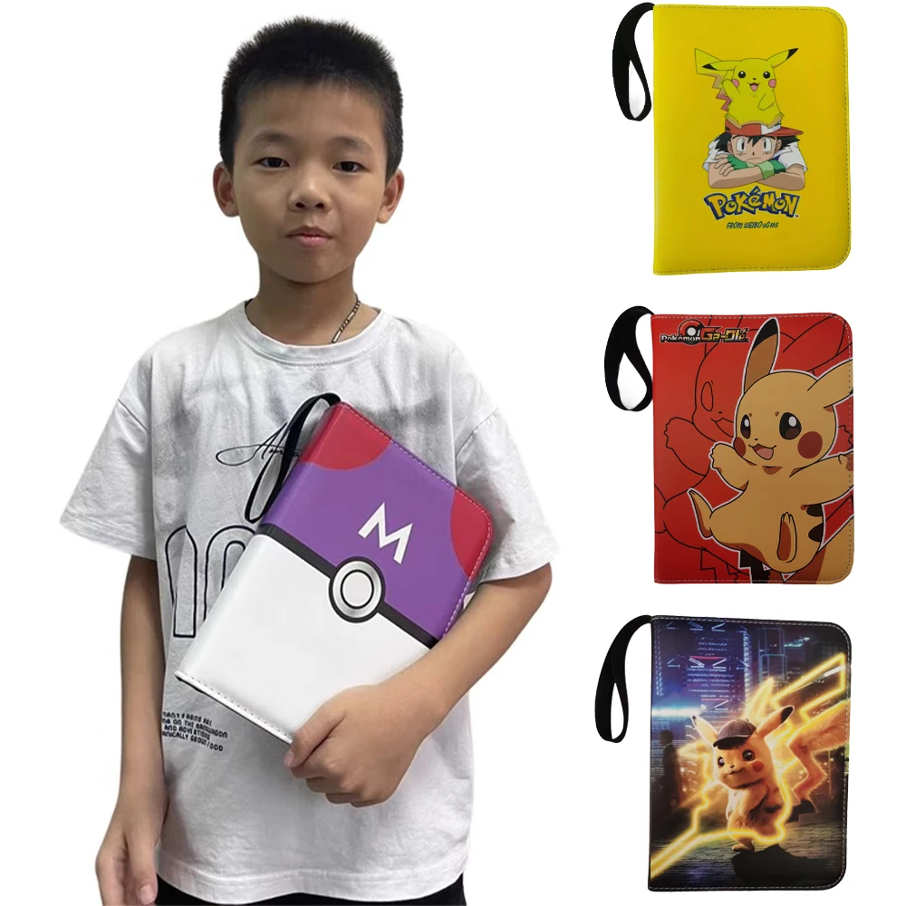4 Grids 400Pcs Pokemon Card Book Pikachu Cards Album Children Kawai Anime Character Holder Binder Album Zipper Bag Birthday Gift
4 Grids 400Pcs Pokemon Card Book Pikachu Cards Album Children Kawai Anime Character Holder Binder Album Zipper Bag Birthday Gift