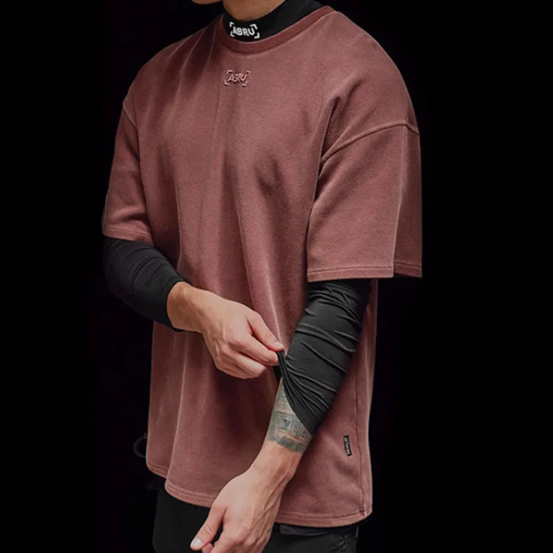 Men Short Sleeved High-quality T-shirt Loose Oversize Embroidered Washed Tie Dyed Male Casual 95% Cotton T-shirt
Men Short Sleeved High-quality T-shirt Loose Oversize Embroidered Washed Tie Dyed Male Casual 95% Cotton T-shirt