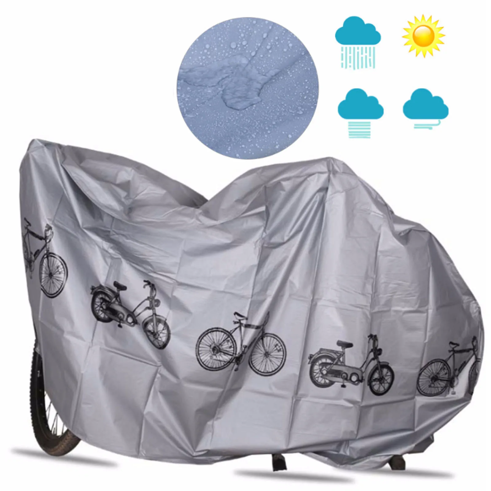 Waterproof Bicycle Cover Outdoor Anti-UV Uv Protector MTB Bike Case Dustproof Bike Covers Bicycle Accessories
Waterproof Bicycle Cover Outdoor Anti-UV Uv Protector MTB Bike Case Dustproof Bike Covers Bicycle Accessories