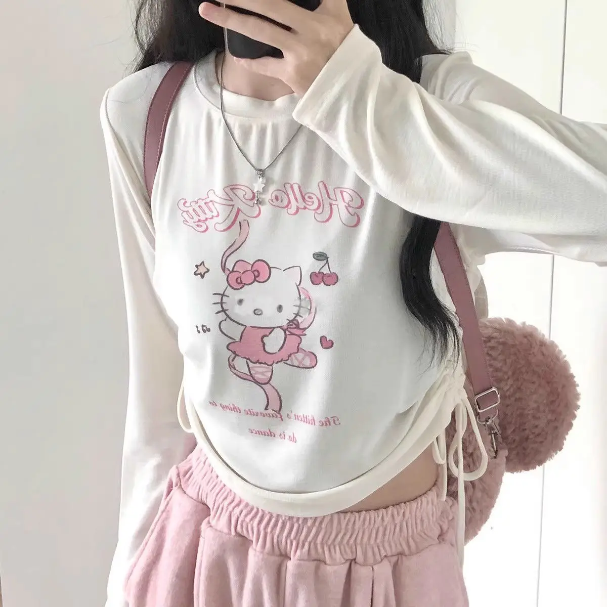 HOUZHOU Japanese Fashion Kawaii Tees Women Y2k Harajuku Streetwear Sexy Straps Cute Cartoon Print T-shirt Summer Soft Gril 2023
HOUZHOU Japanese Fashion Kawaii Tees Women Y2k Harajuku Streetwear Sexy Straps Cute Cartoon Print T-shirt Summer Soft Gril 2023