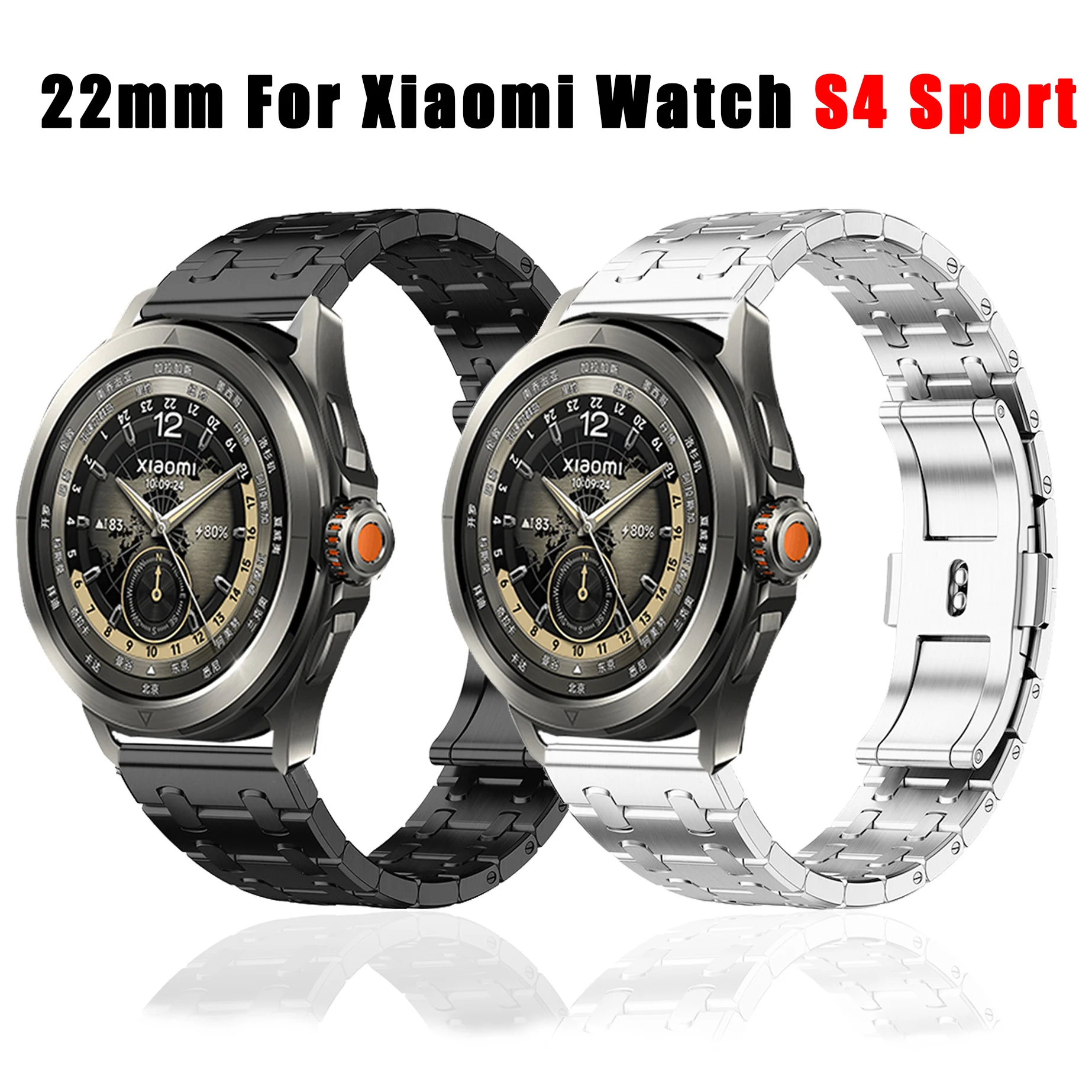 Ремешок из нержавеющей стали для Xiaomi Watch S4 Sports сменный Браслет без зазора