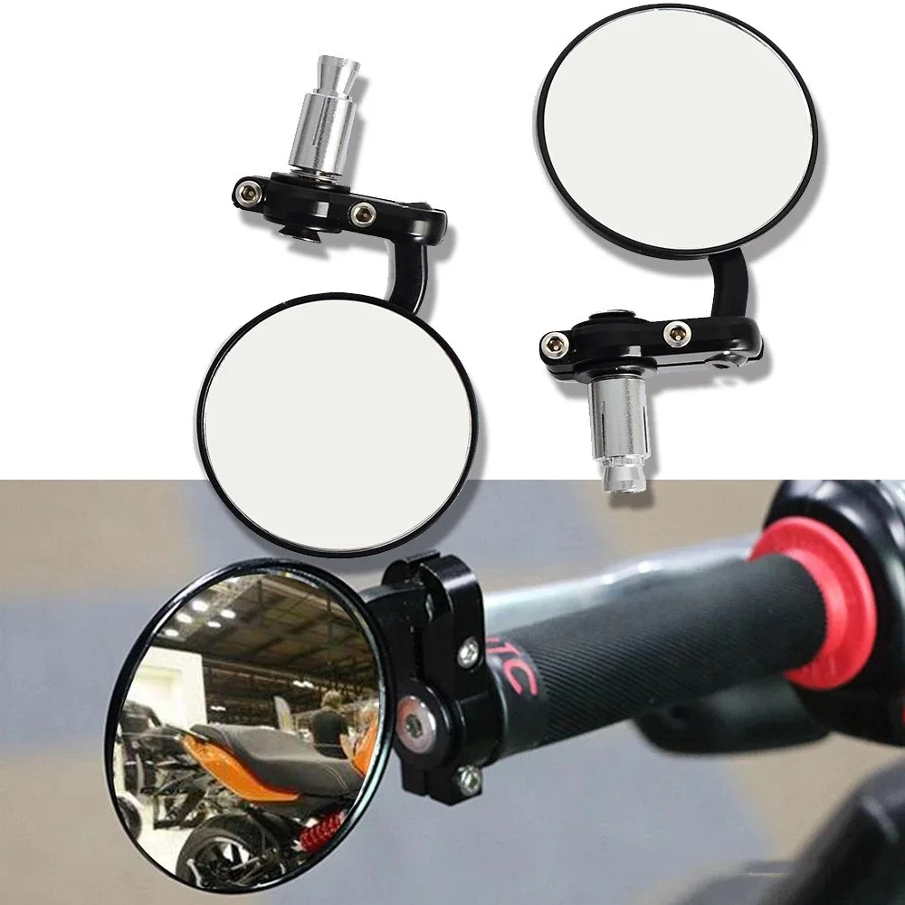 2/pair of 7/8 "universal motorcycle rearview mirrors with round handle and foldable handle end for motorcycle modification
2/pair of 7/8 "universal motorcycle rearview mirrors with round handle and foldable handle end for motorcycle modification