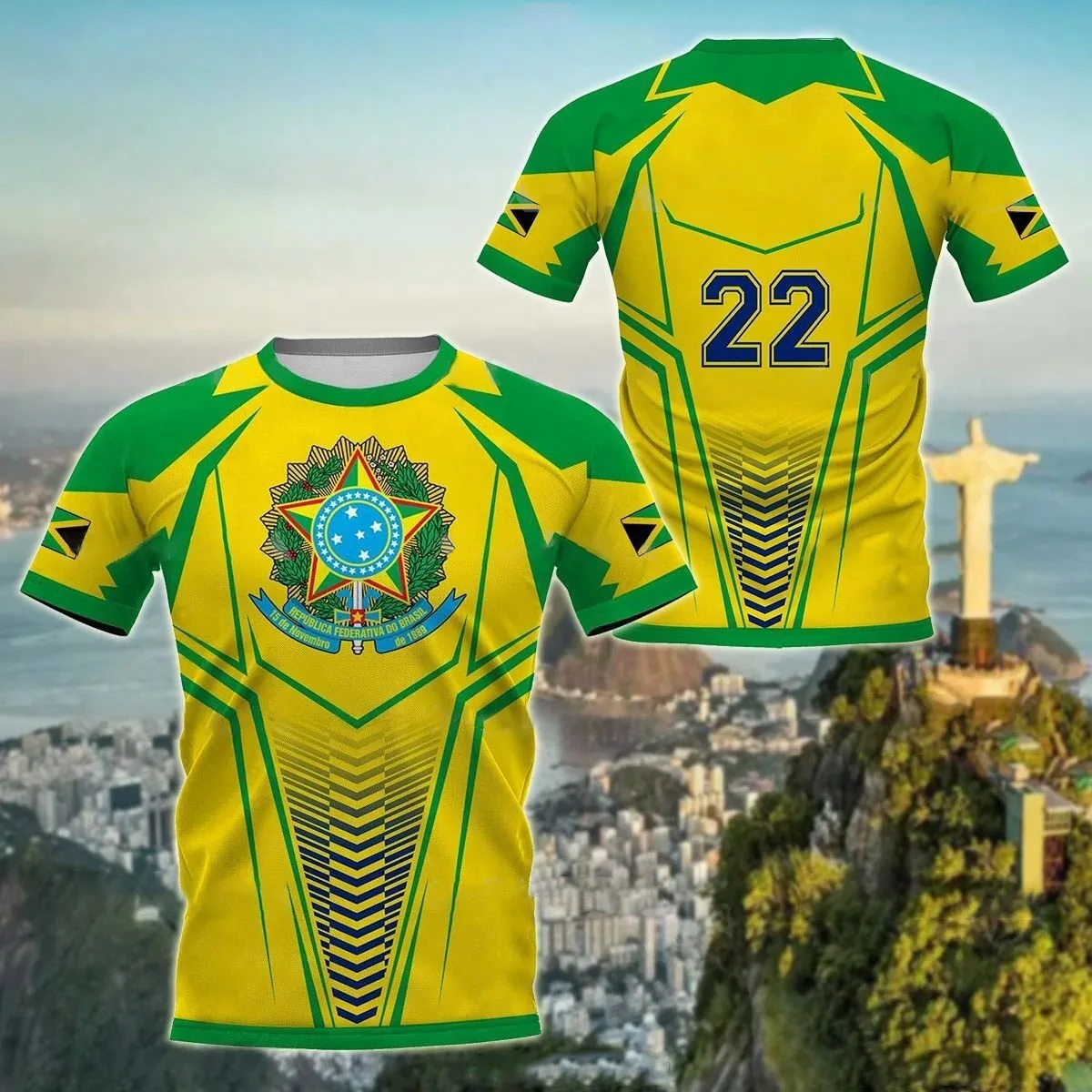 Brazil Men's Shirts 3D Brazil Featured T-Shirts O-Neck Oversized Football Team T-Shirts Casual Jerseys Streetwear Plus Size Mens
Brazil Men's Shirts 3D Brazil Featured T-Shirts O-Neck Oversized Football Team T-Shirts Casual Jerseys Streetwear Plus Size Mens