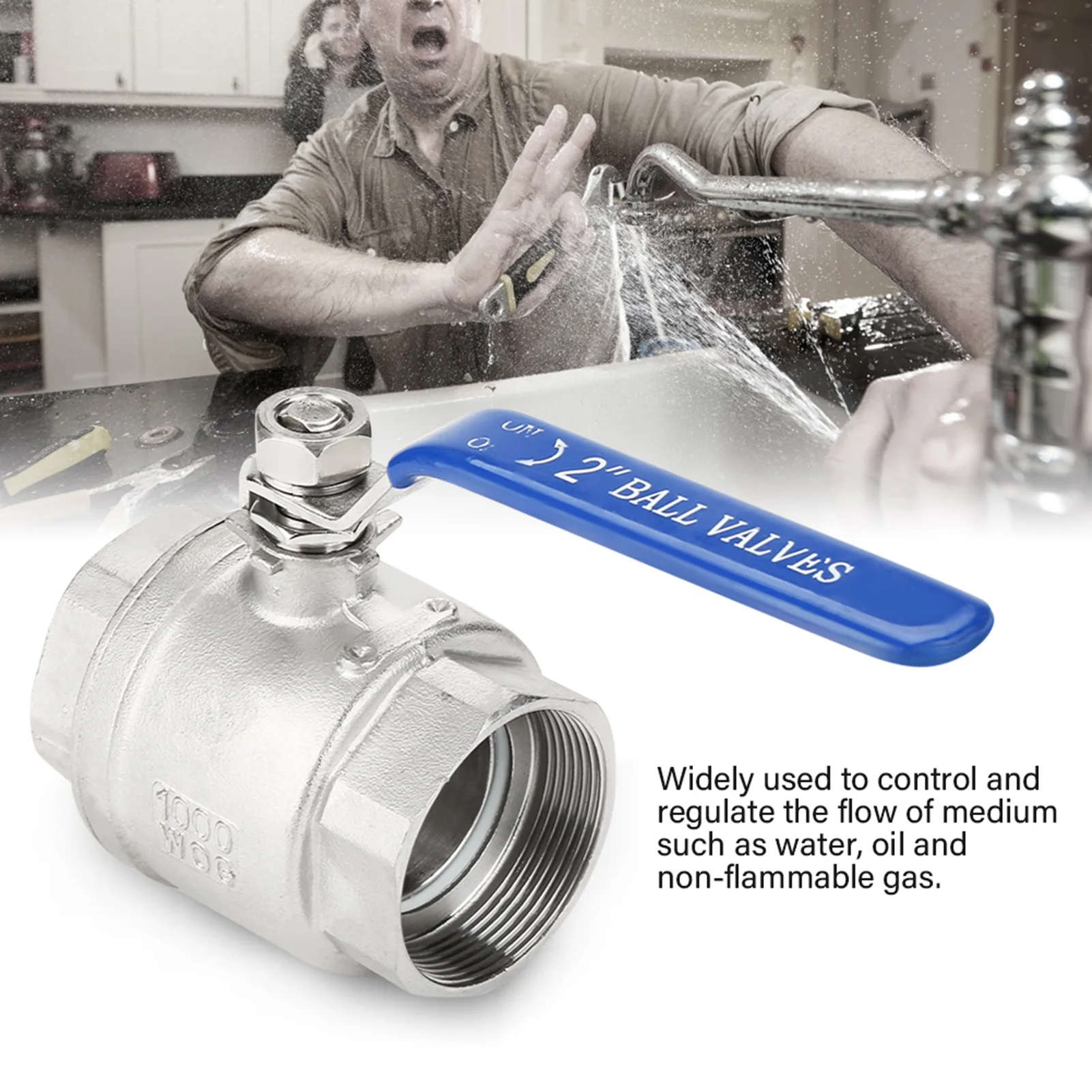 Шаровой кран из нержавеющей стали 304 2 дюйма
Шаровой кран из нержавеющей стали 304 2 дюйма