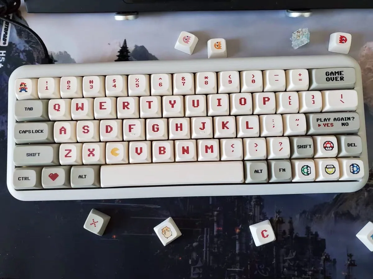 

Клавиатура GMK для видеоигр, 146 клавиш XDA, сублимационная клавиатура PBT Cherry MX, механическая клавиатура/игровая клавиатура